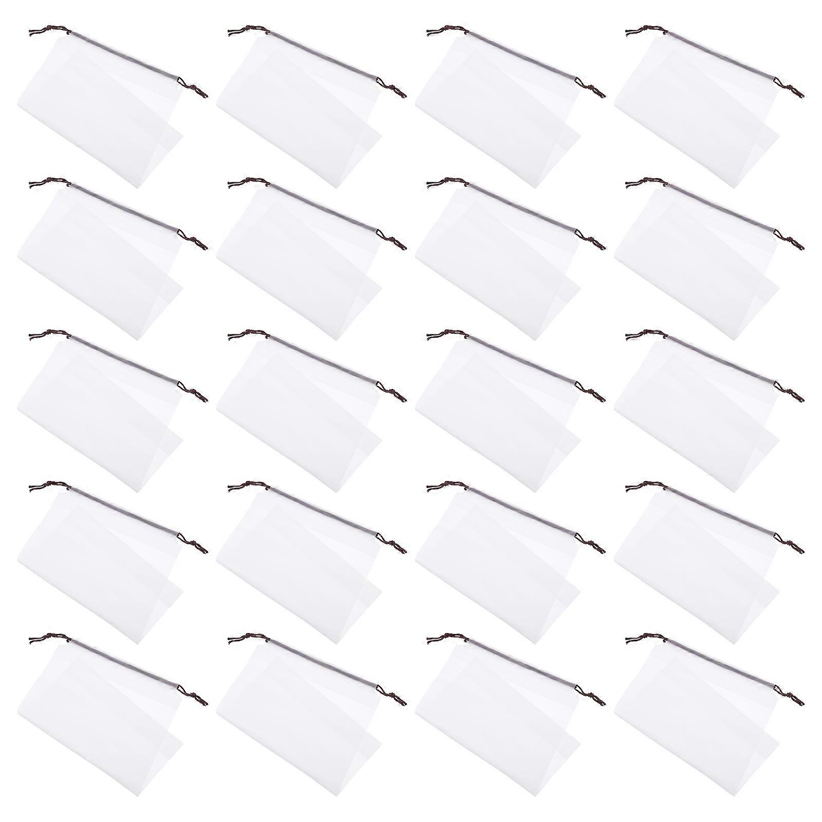Transparent Travel Shoe Bags Eva for Storage Use Drawstring Bag 100Pcs