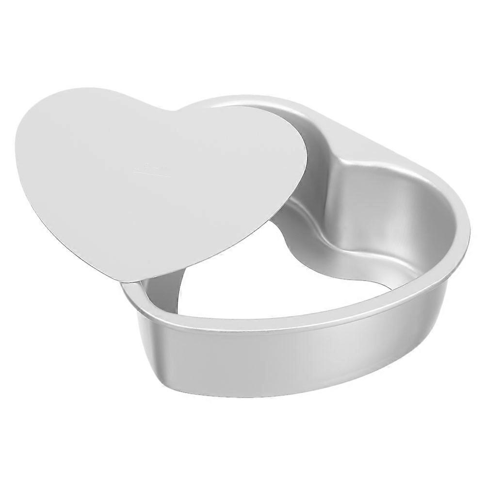 5Pcs Heart Cake Pan Made Of Aluminum Alloy For Professional Baking Simple Practical Safe Detachable Bottom