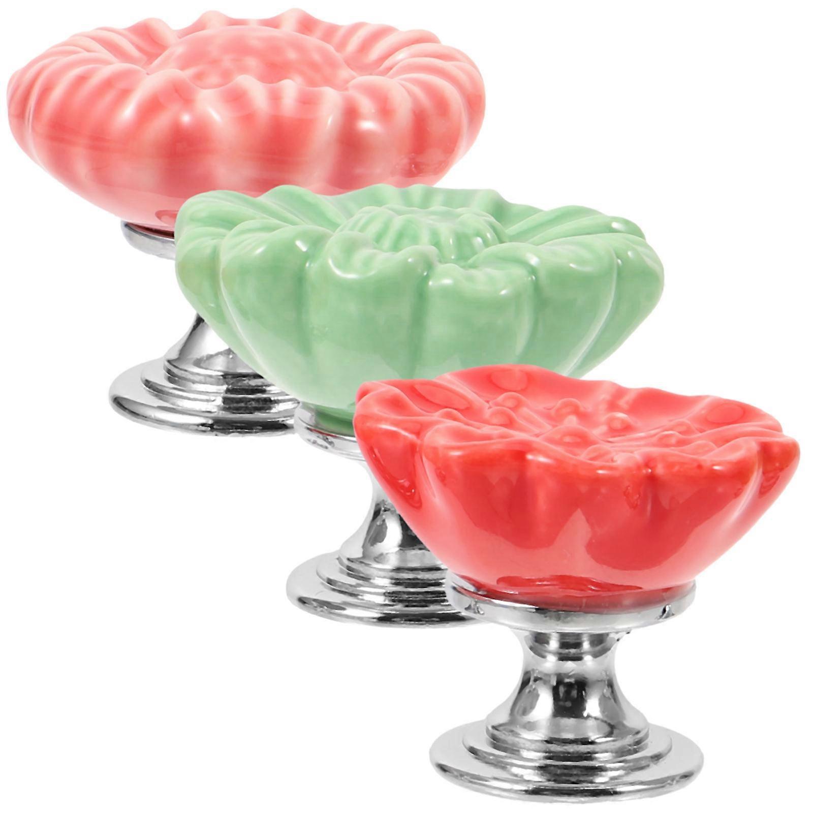 9Pcs Flower Shape Toilet Button for Toilet Tank Flushing Assorted Color