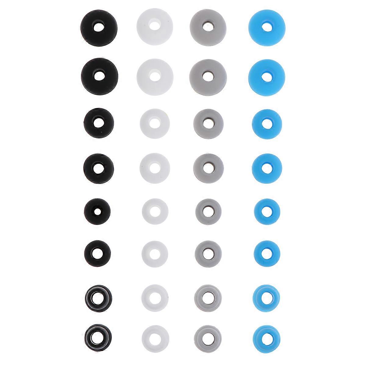 Silicone Earphone Caps for Earphone Use 64Pcs Assorted Color Earbuds Case