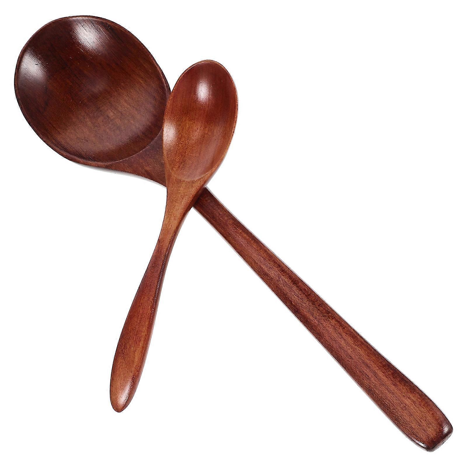 Convenient Dessert Scoops Wooden Spoons for 6Pcs Household Use