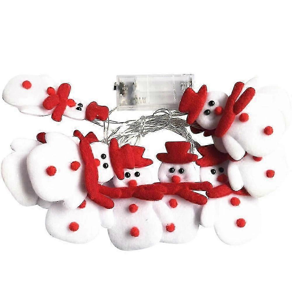 Snowman String Starry Light For Christmas Party,warm White1set-white