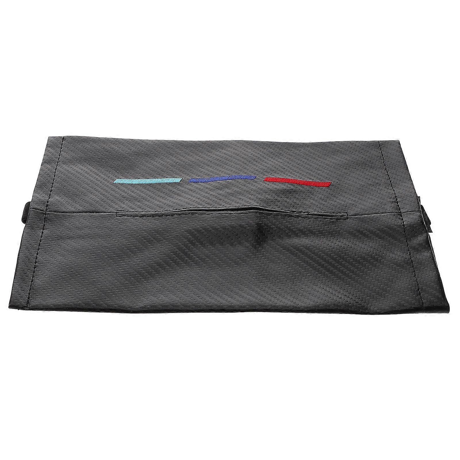 Carbon Fiber Pattern Tissue Holder for Car Interior 4Pcs