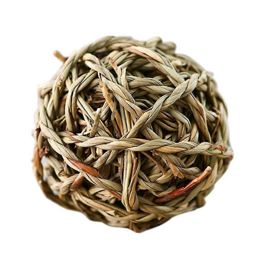 Hamster Chewing Toy for Fun and Exercise 2Pcs Woven Straw Balls