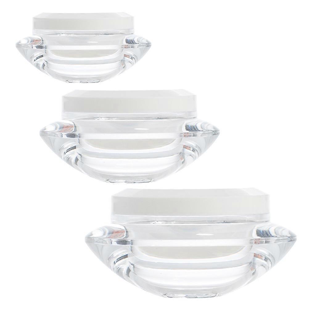 Transparent Face Cream Containers for Storage 6Pcs Refillable Portable Jars