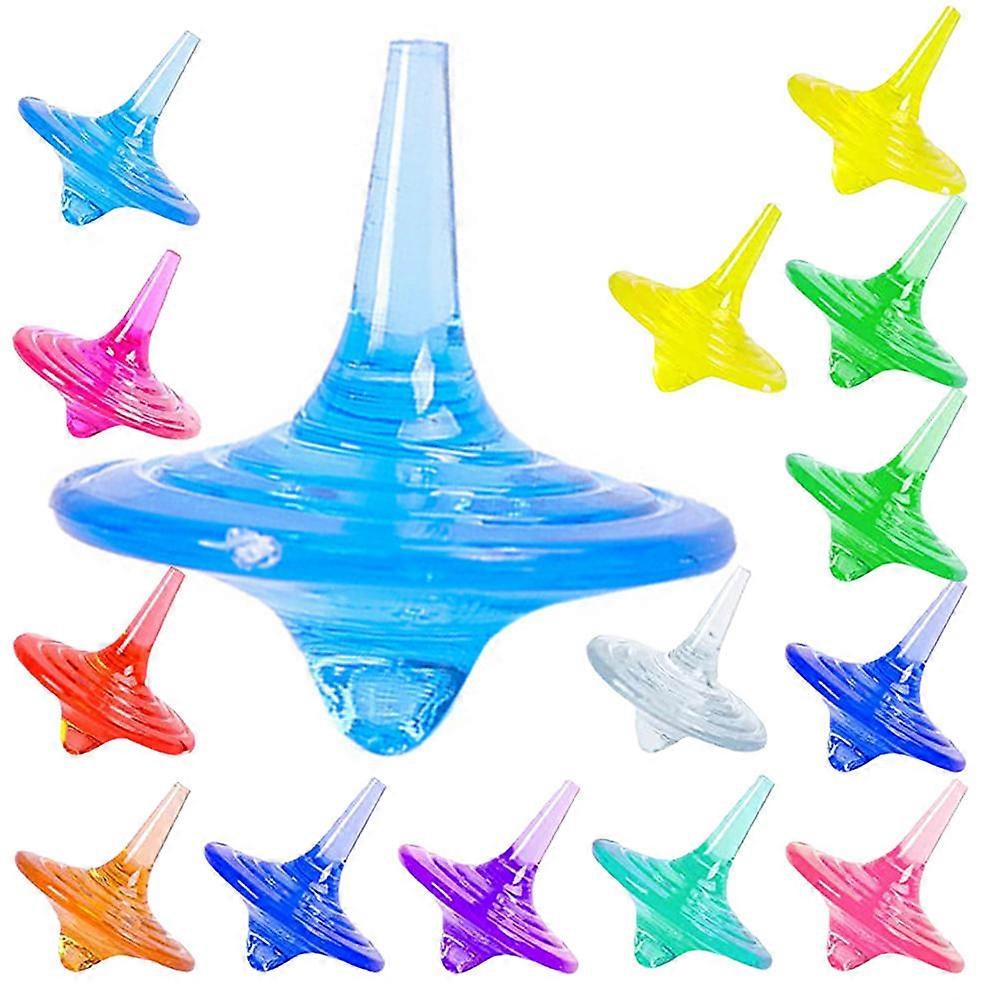 Kids Acrylic Gyro Toys for Playing 100Pcs Colorful Rotating Set