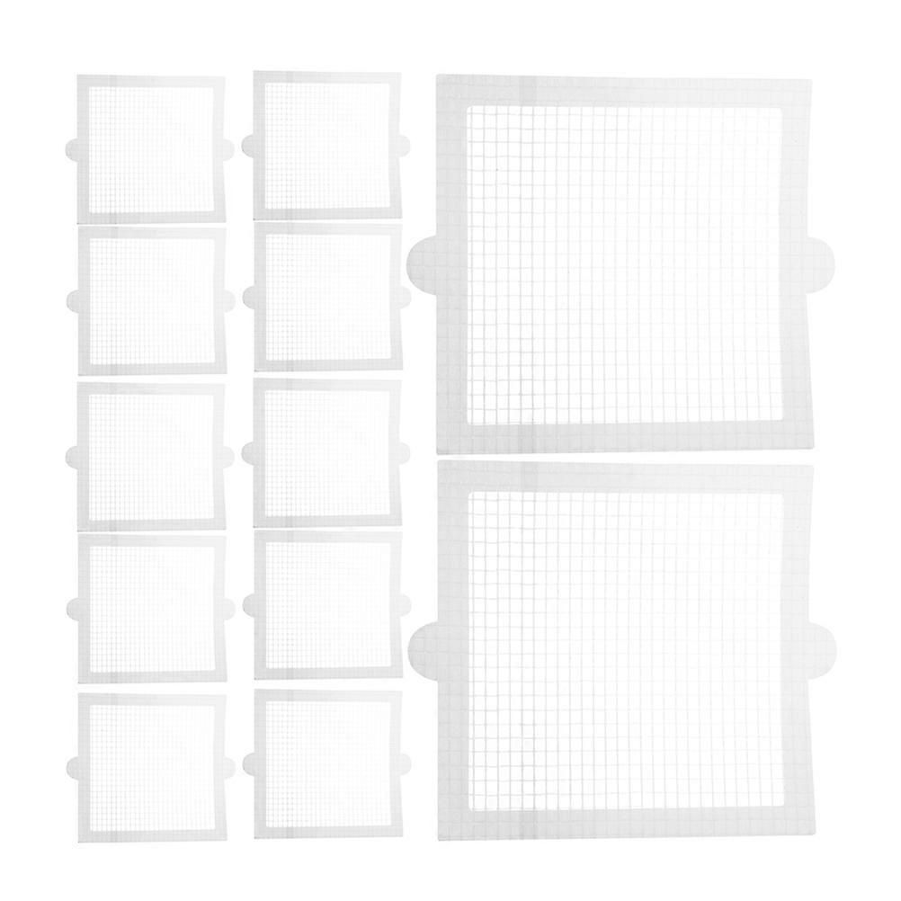 Floor Drain Sticker Bathroom Anti-Blocking Filter Disposable 125Pcs White