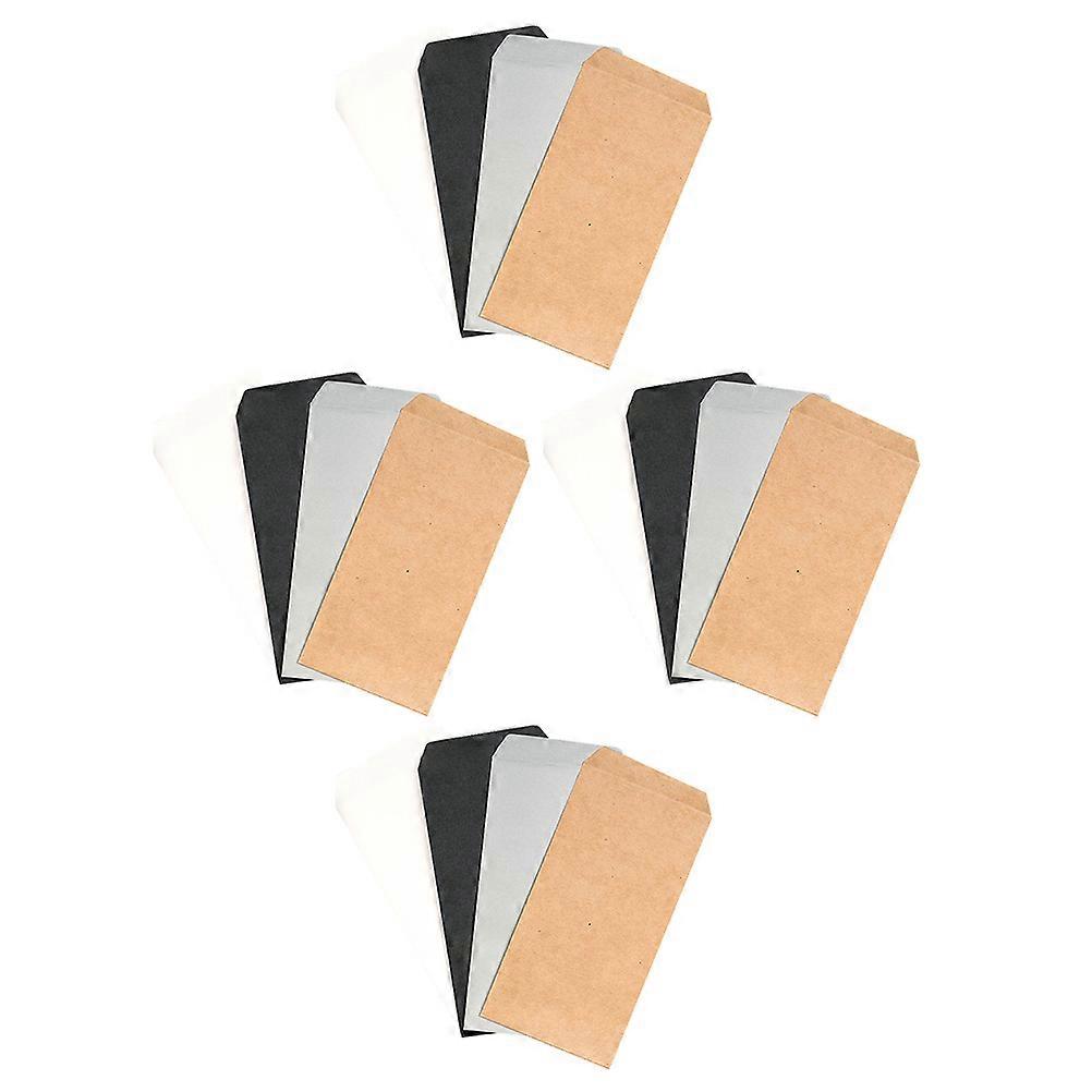 Assorted Color Kraft Paper Envelopes for Storage 80Pcs Empty File Envelops