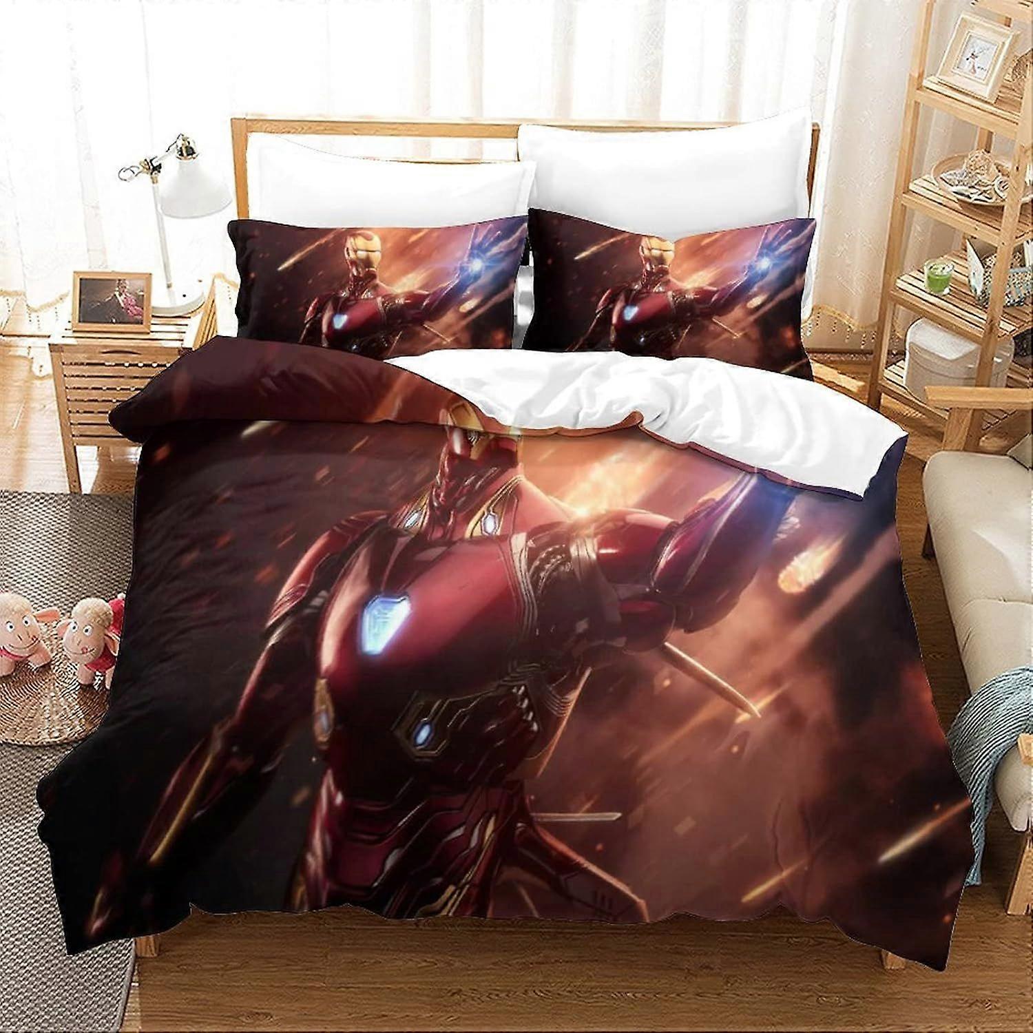 xzz389 Duvet Cover Iron Man Movie Poster Duvet Cover 140X200CM