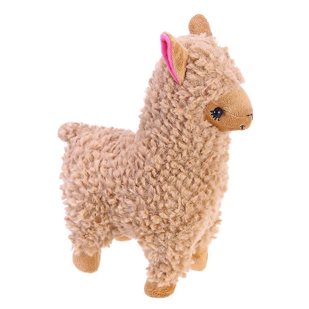 Animal Alpaca Plush Toy Doll for Playing Use 1Pcs Brown Plush