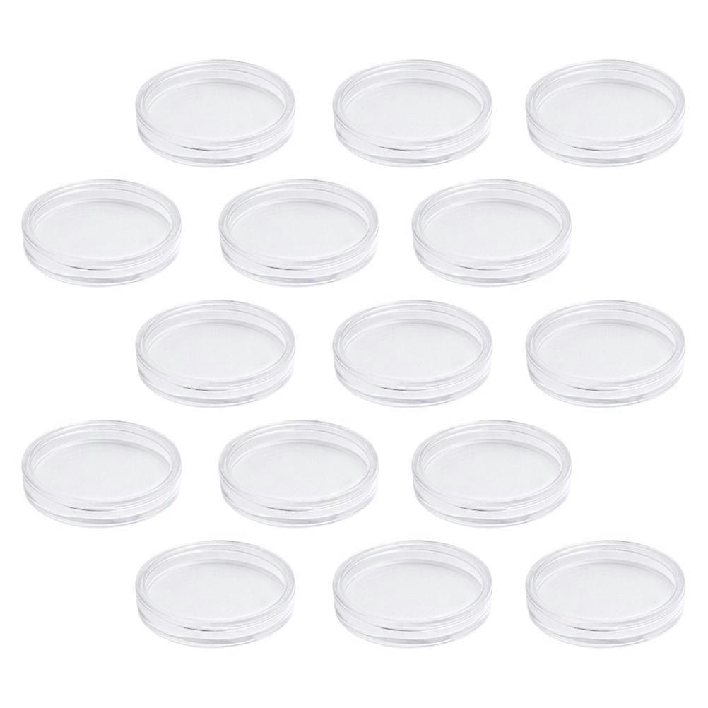 Coin Collection Box Acrylic for Storage 50Pcs Transparent Coin Holders