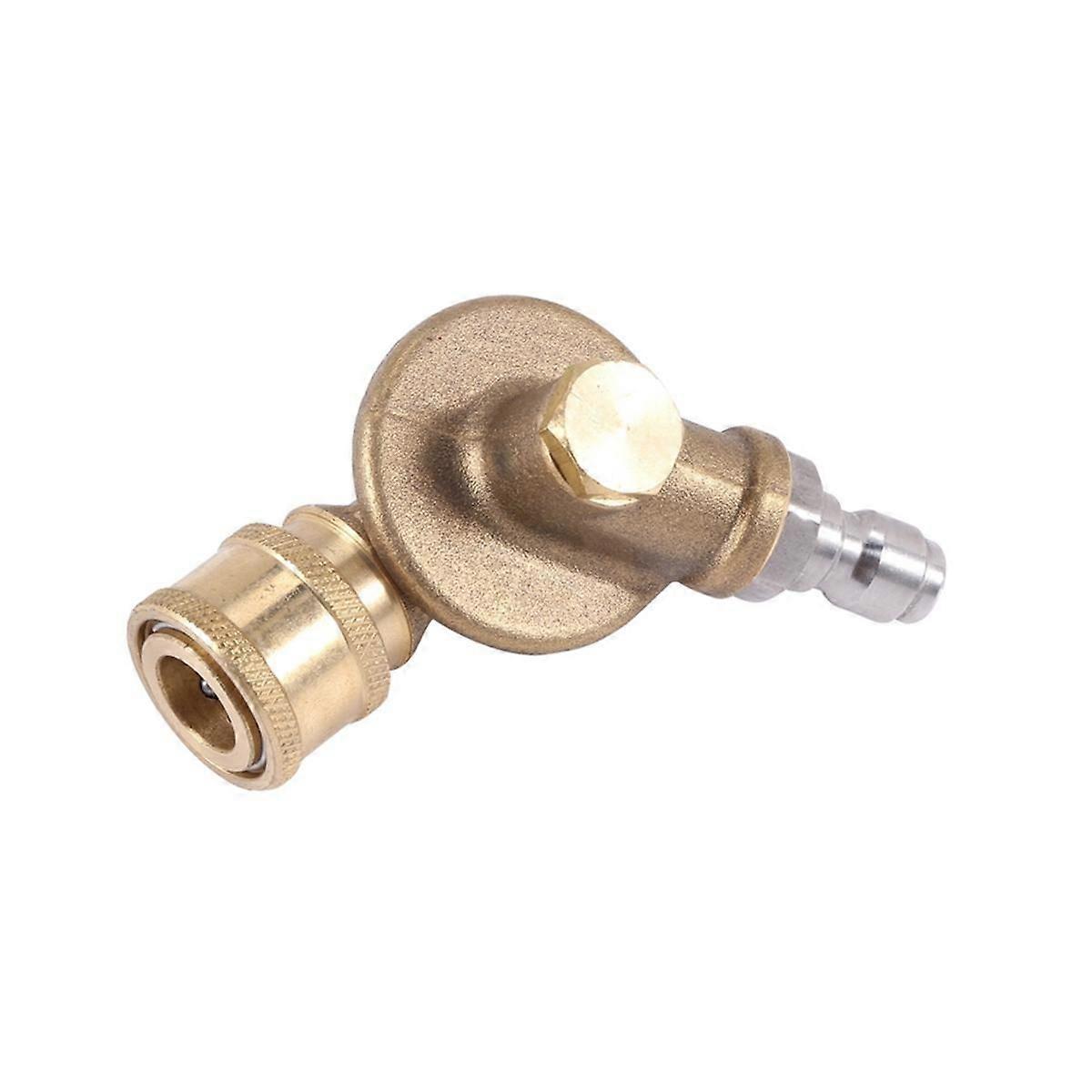 4500PSI Pivoting Coupler 1/4In Quick Connection for Pressure Washer Attachment Gutter Cleaning Adap