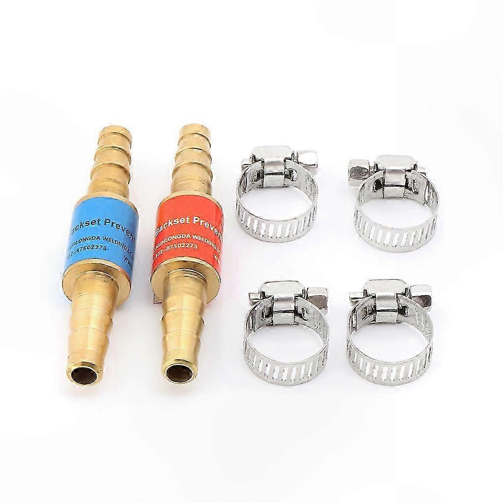 2 Pack Flashback Arrestors for Acetylene, Propane, Oxygen Fuel, 10mm Connection