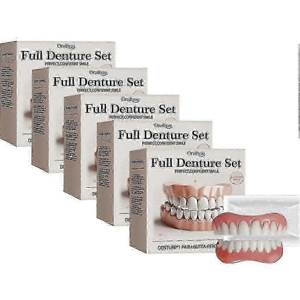 Advanced Customized Full Denture Set, Silicone Reline Denture Set