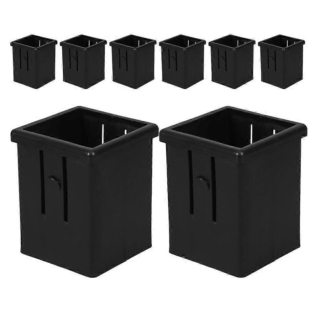 Sliding Isolation Sleeve for Fitness Equipment 8Pcs Hollow Insert for Square Tubes