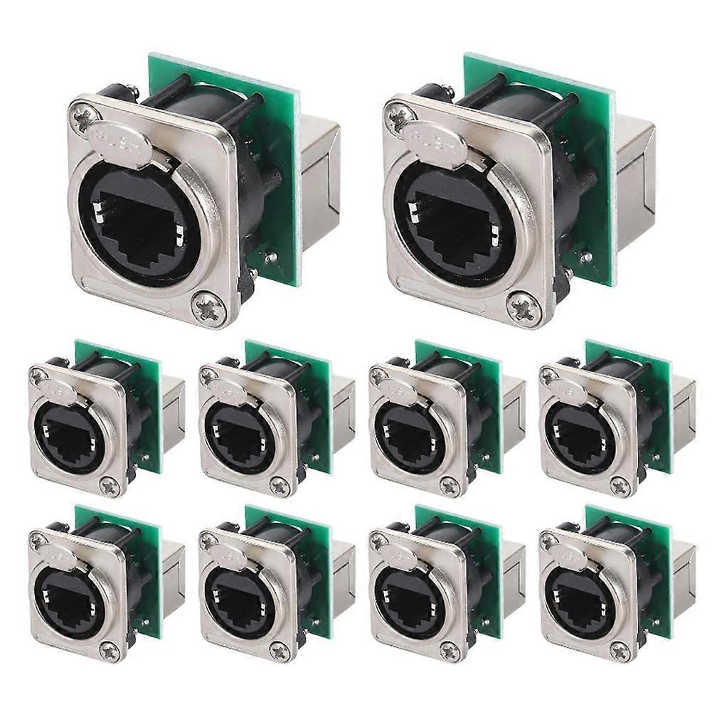 10PCS Ethercon Rj45 Chassis Socket