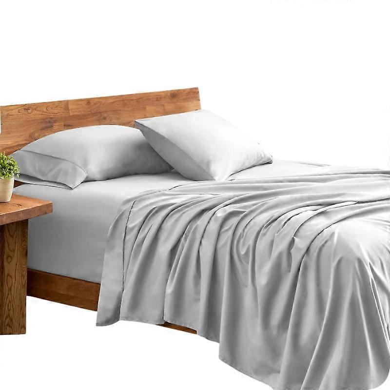 Ddecor Home 1500 Thread Count Premium Cotton Blend Silver Queen Sheet Set By Sheets