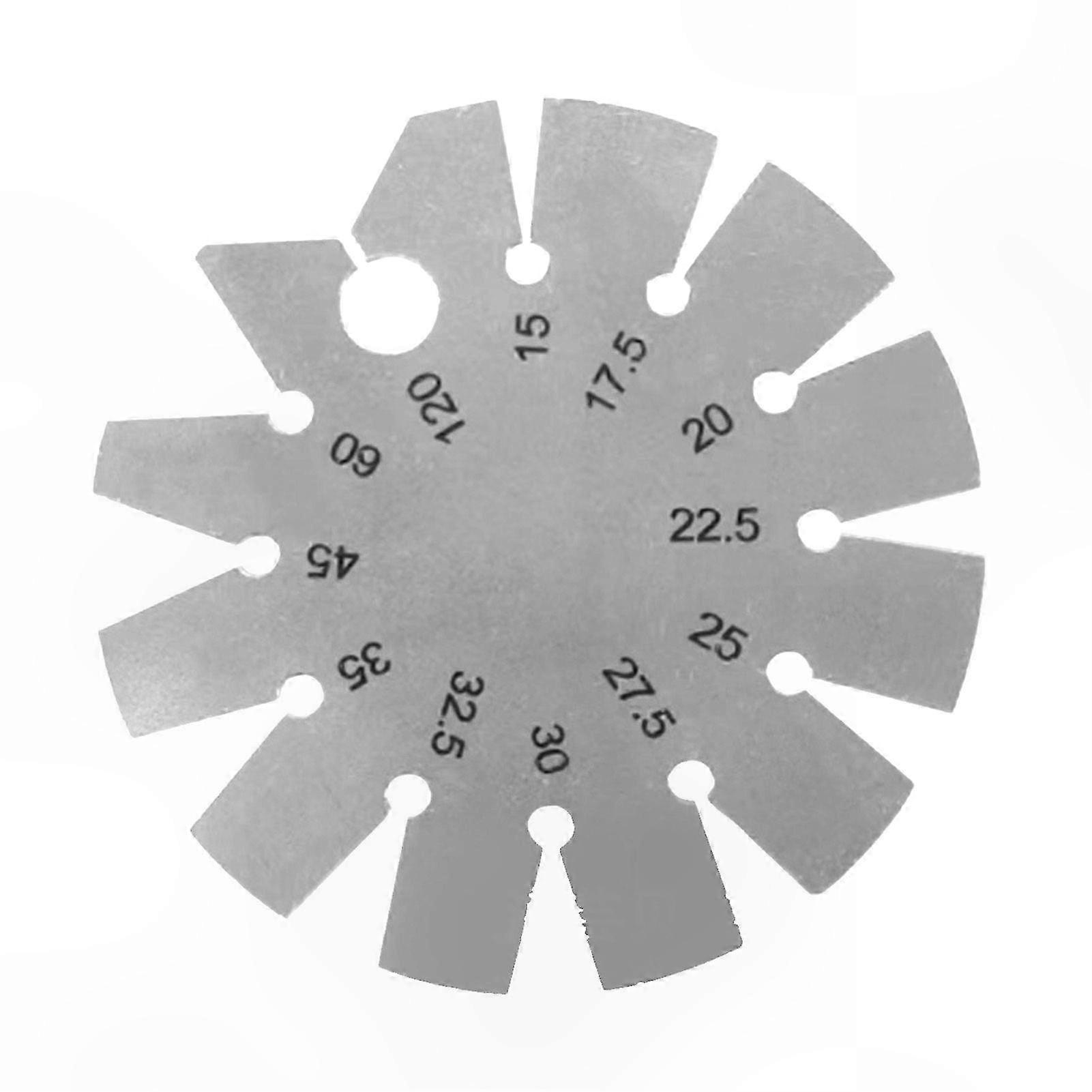 Stainless Steel Angle Finder Template for Woodworking Tools Chisels and Planes Bevel Gauge Round Shape Precision Measurement Tool