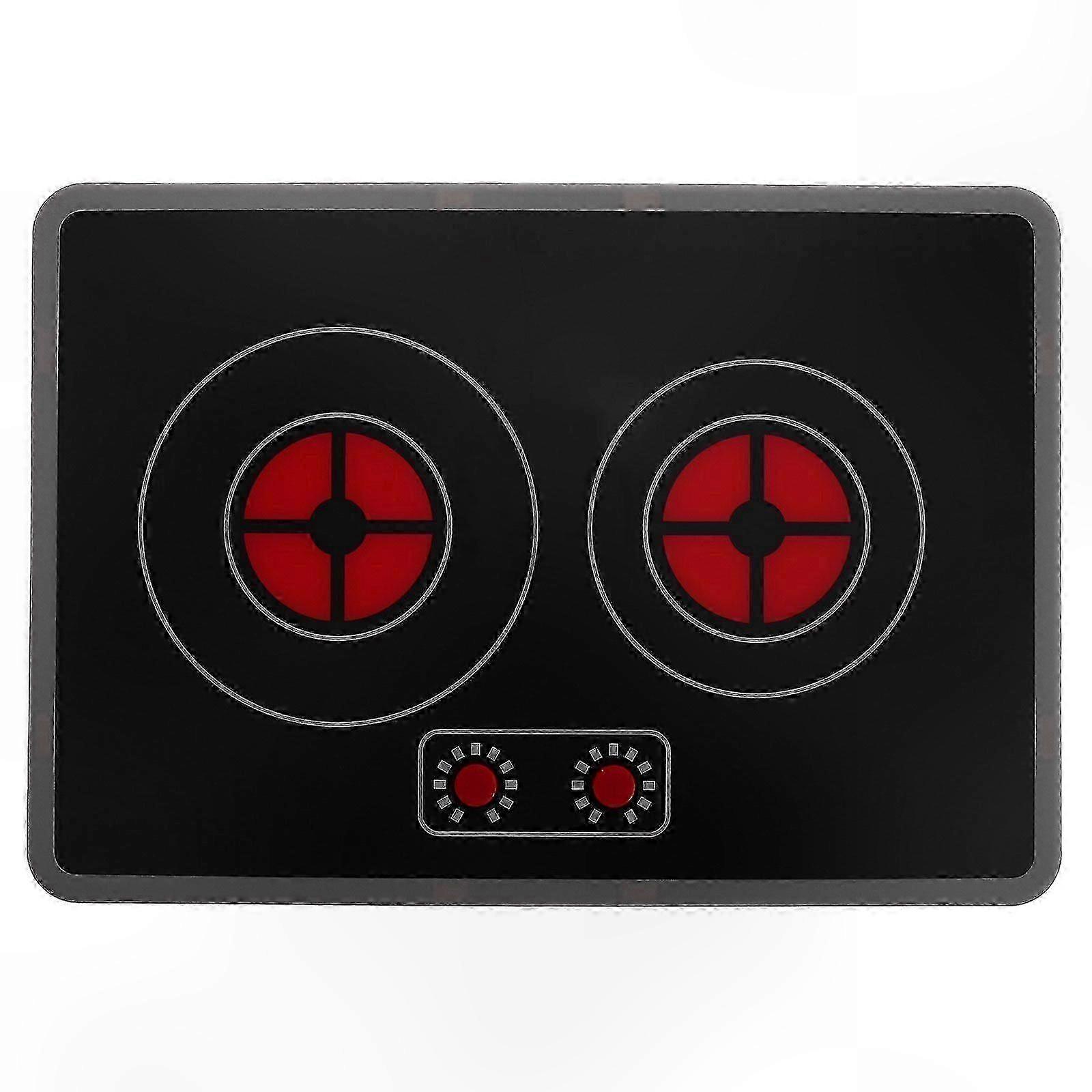 צעצוע כיריים אינדוקציה ריאליסטי עם אפקטים של אור, מכשיר מטבח דמיוני לילדים, דגם מצויר לפעוטות