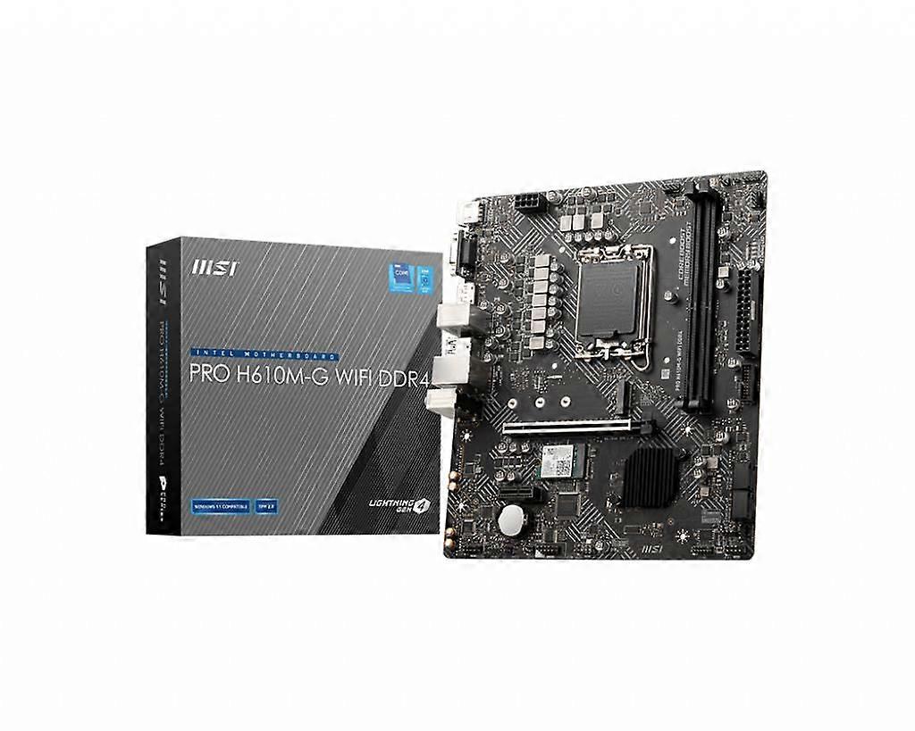 Msi Pro H610m-g Wifi Ddr4 Μητρική πλακέτα Intel H610 Lga 1700 Micro Atx