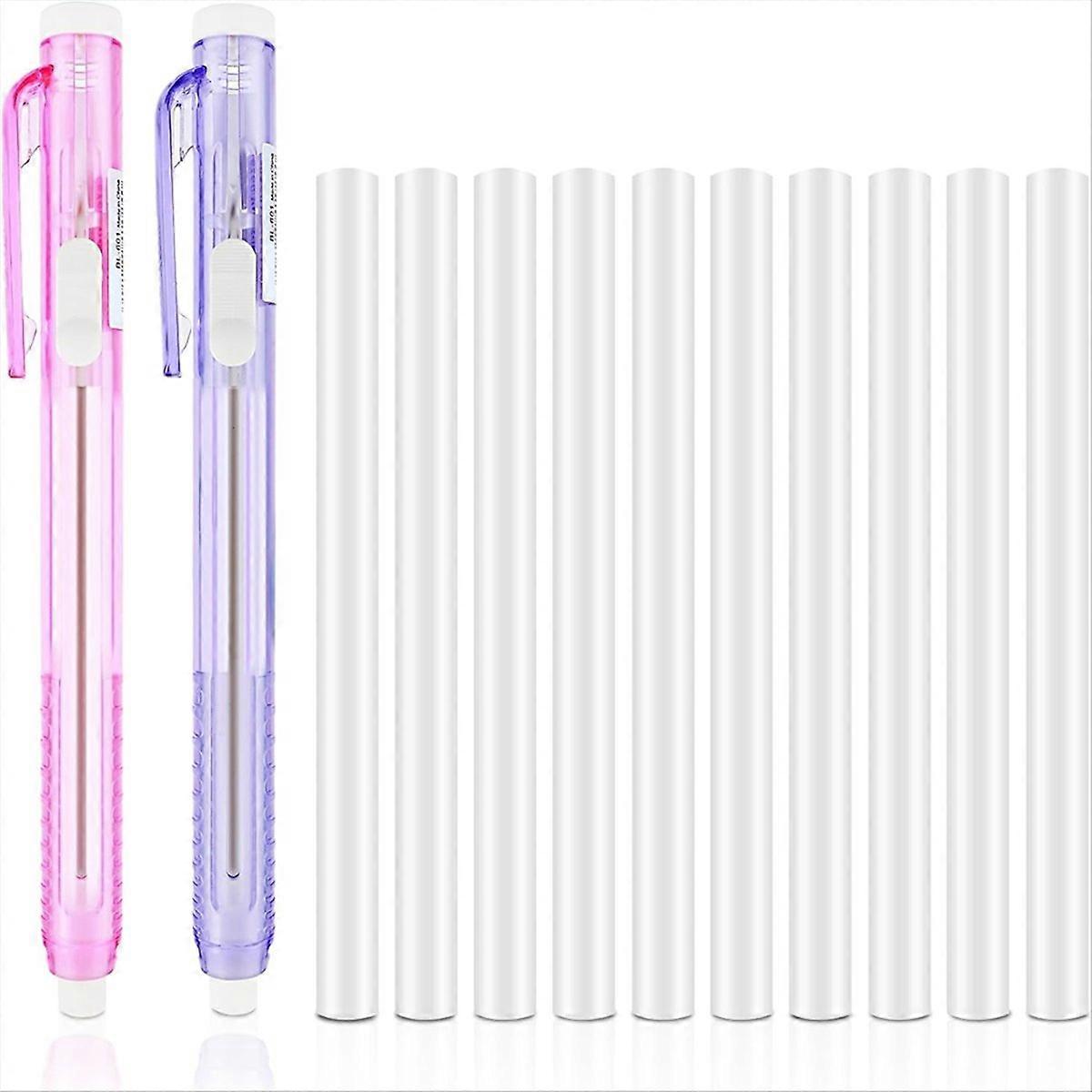 12 Pack Retractable Mechanical Eraser Pens, for School Home Office A