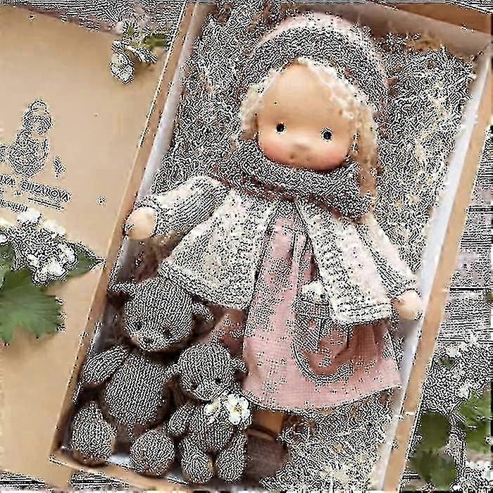 Waldorfpuppe, Strickpuppe Plüschpuppe, Waldorfpuppe, Mädchen