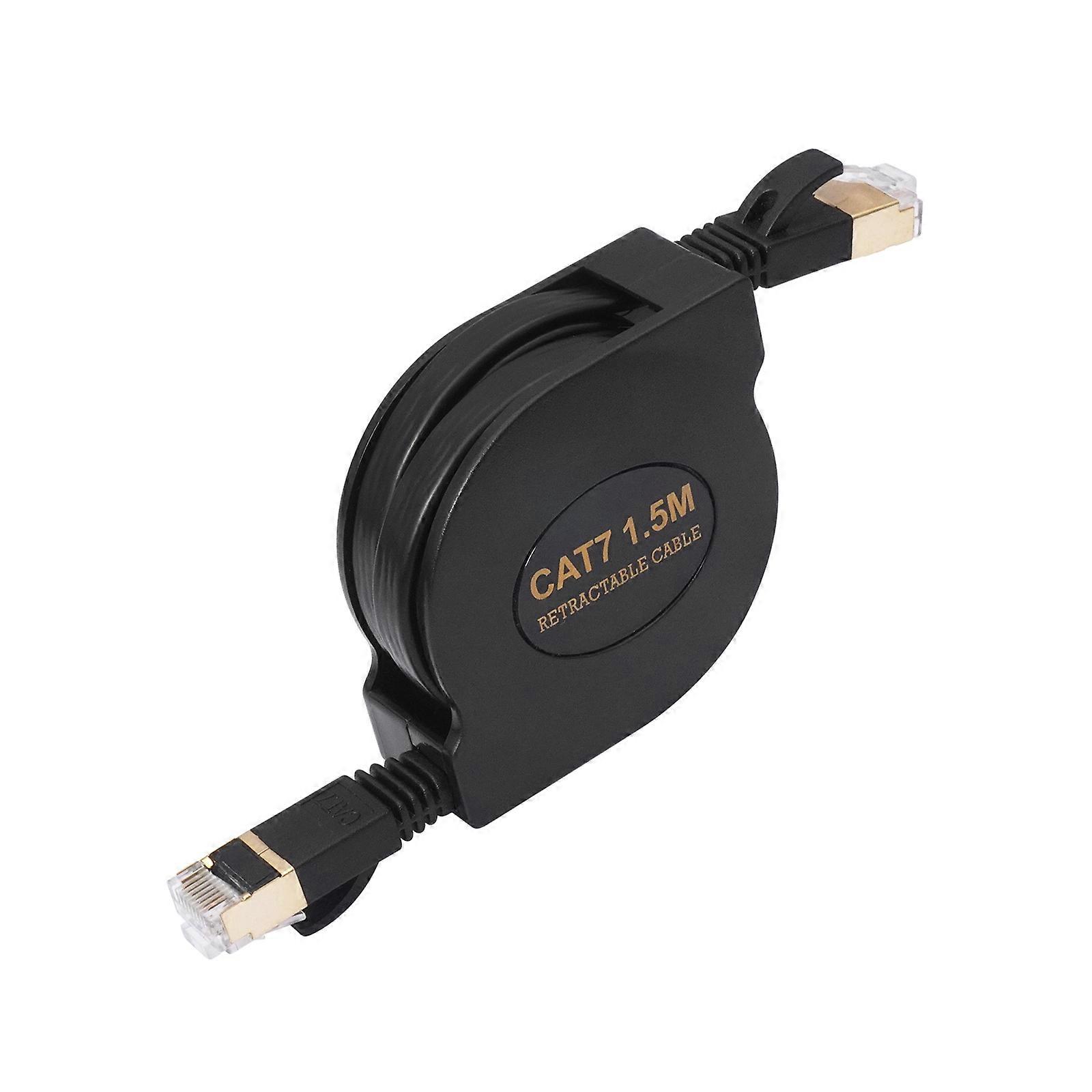 Rugged 10Gbps CAT7 Ethernet Cable 600MHz Frequency Retractable Structure Suitable for Enterprise Networking Solution Multicolor