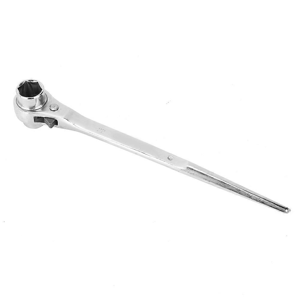 Dual direction spanner for 19/22mm nuts with ratchet mechanism