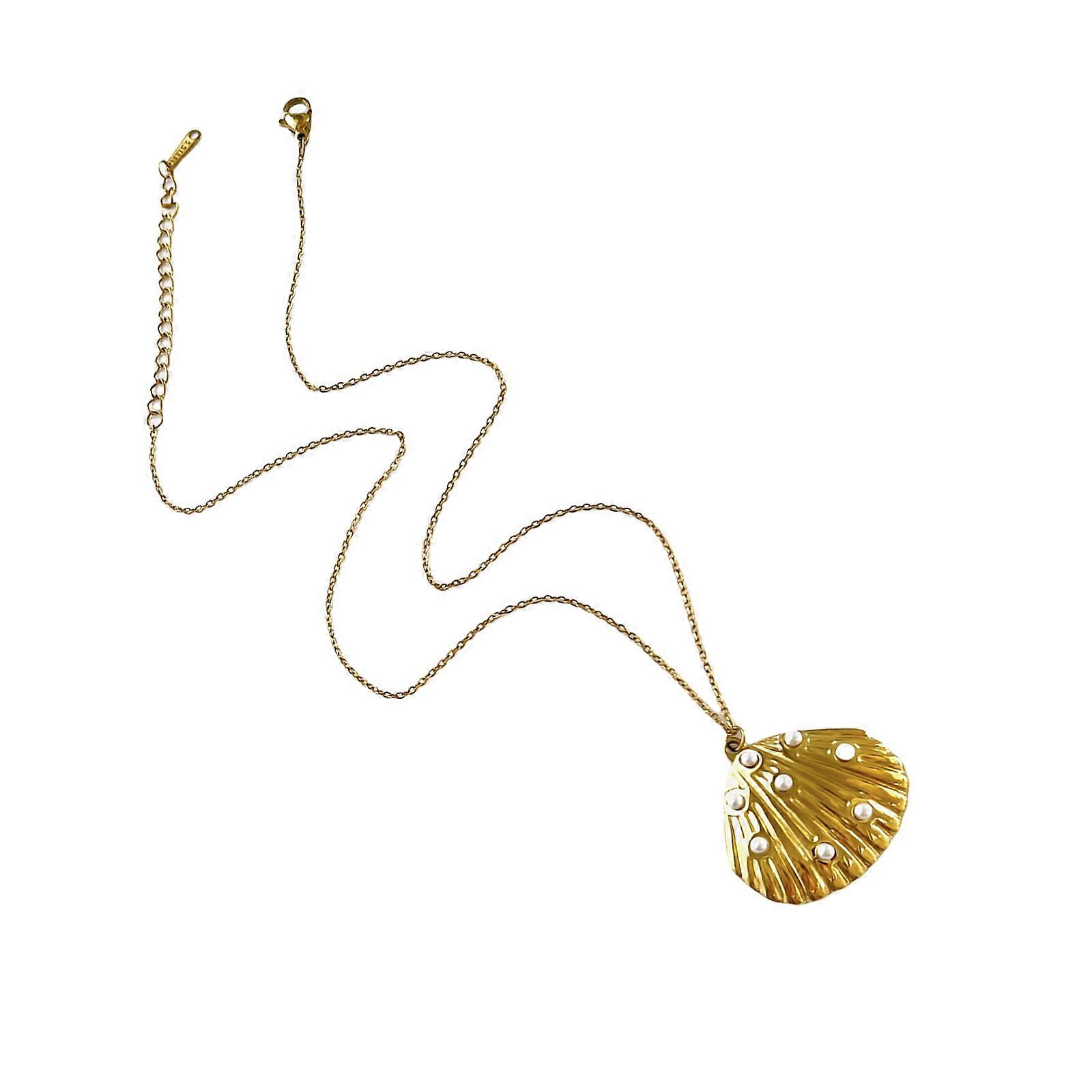 Lightweight Jewelry With Shell And Starfish Charm Stackable Collarbone Chain Accessories For Casual Summer Looks Multicolor