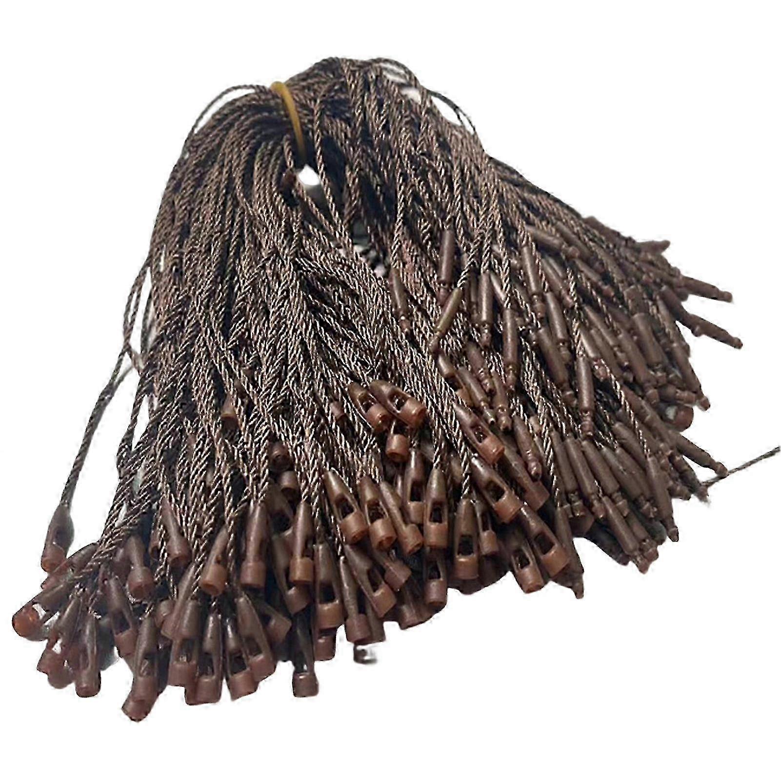 100Pcs Hang Tag Strings Firmly Tear-resistance Clothes Tag Ropes with Fastener Hook Daily Use mengxi