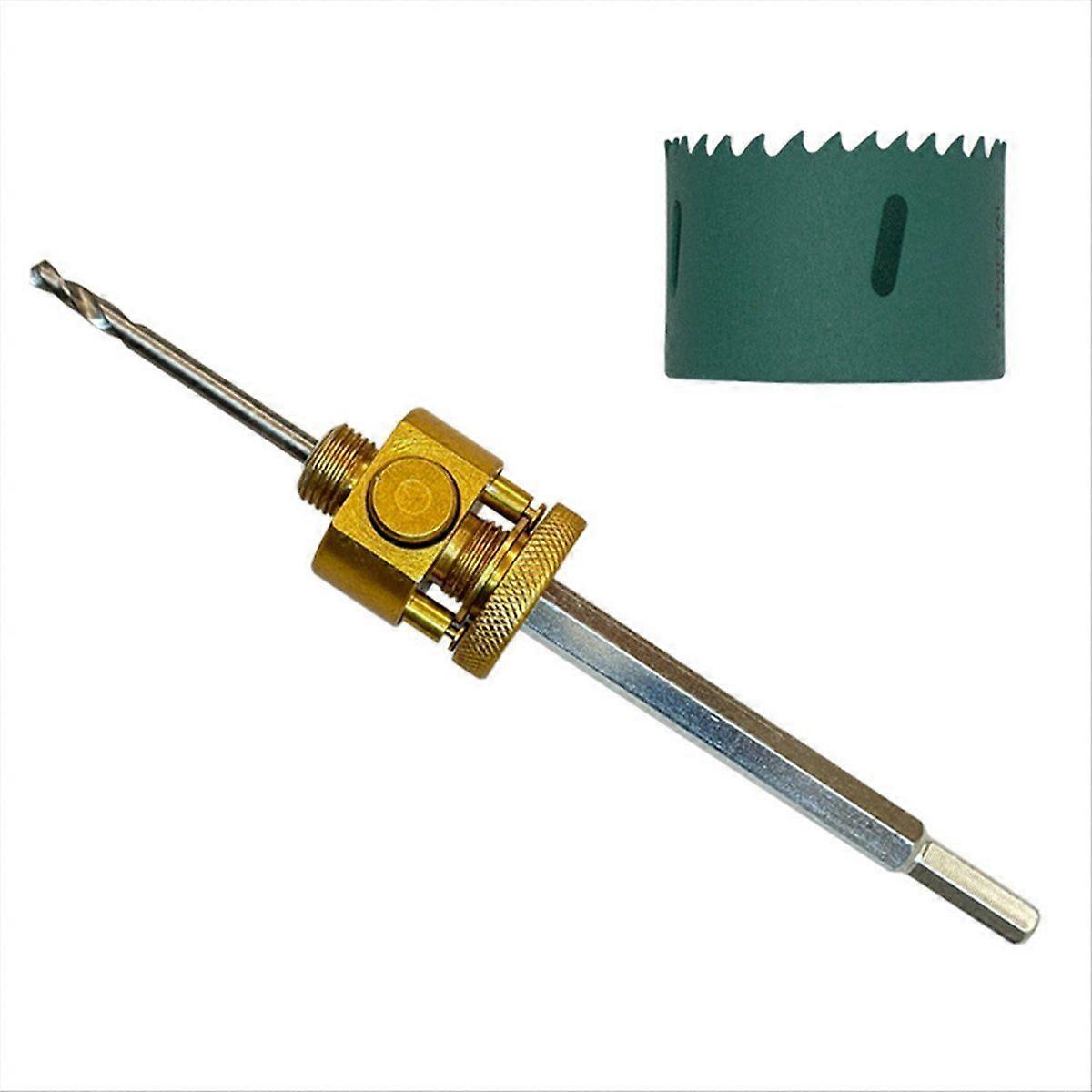 Rapid Hole Cutter Quick Coring Hole Opener Hex Shank Hole Cutter with Connecting Rod for Wood Gypsu