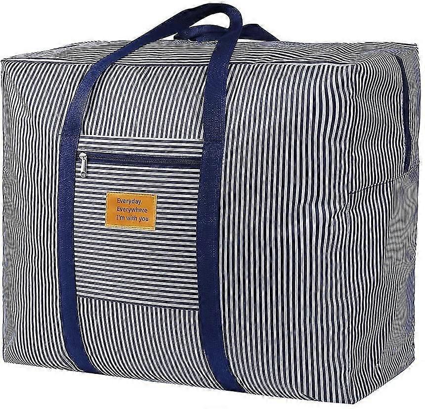 أكياس تخزين مع سحابات ، حقيبة تخزين لحاف ، أكياس تخزين كبيرة للملابس ، الفراش ، لحاف ، بطانيات ، متحركة ، مصنوعة من أفضل ، مريحة وزرقاء فابري