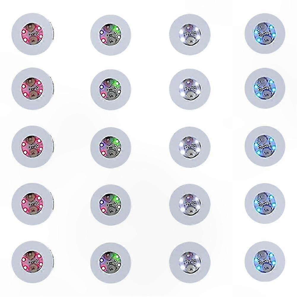 25 Pcs Flashing LED Drink Coasters for Wine and Bar Parties