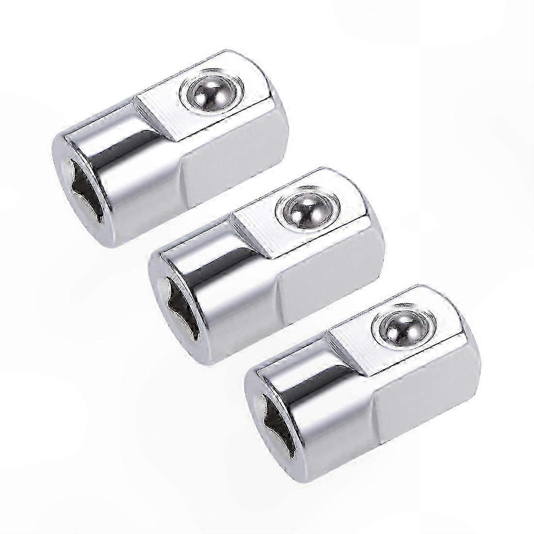 1/4" to 1/2" Socket Adapter Reducer, Cr-V Steel, 3-Piece Set