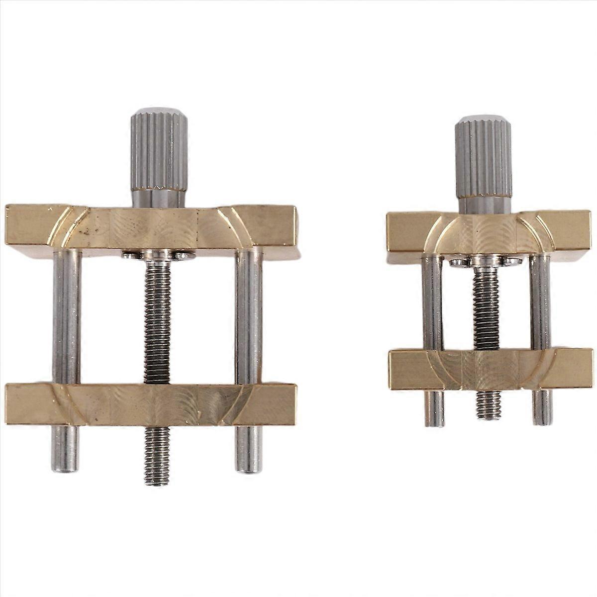 2Pcs Brass Watch Movement Holder Fixed Base Multi Function for Watchmaker Watch Clamp Watches Repair
