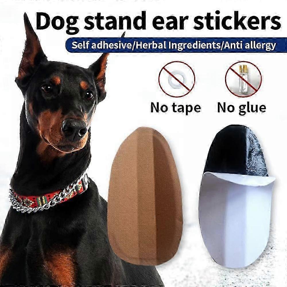 2pcs Dog Ear Stand Sticker Up Support Tool, Dog Ear Fixed Correction Vertical Holder For Doberman. 7*3.5cm
