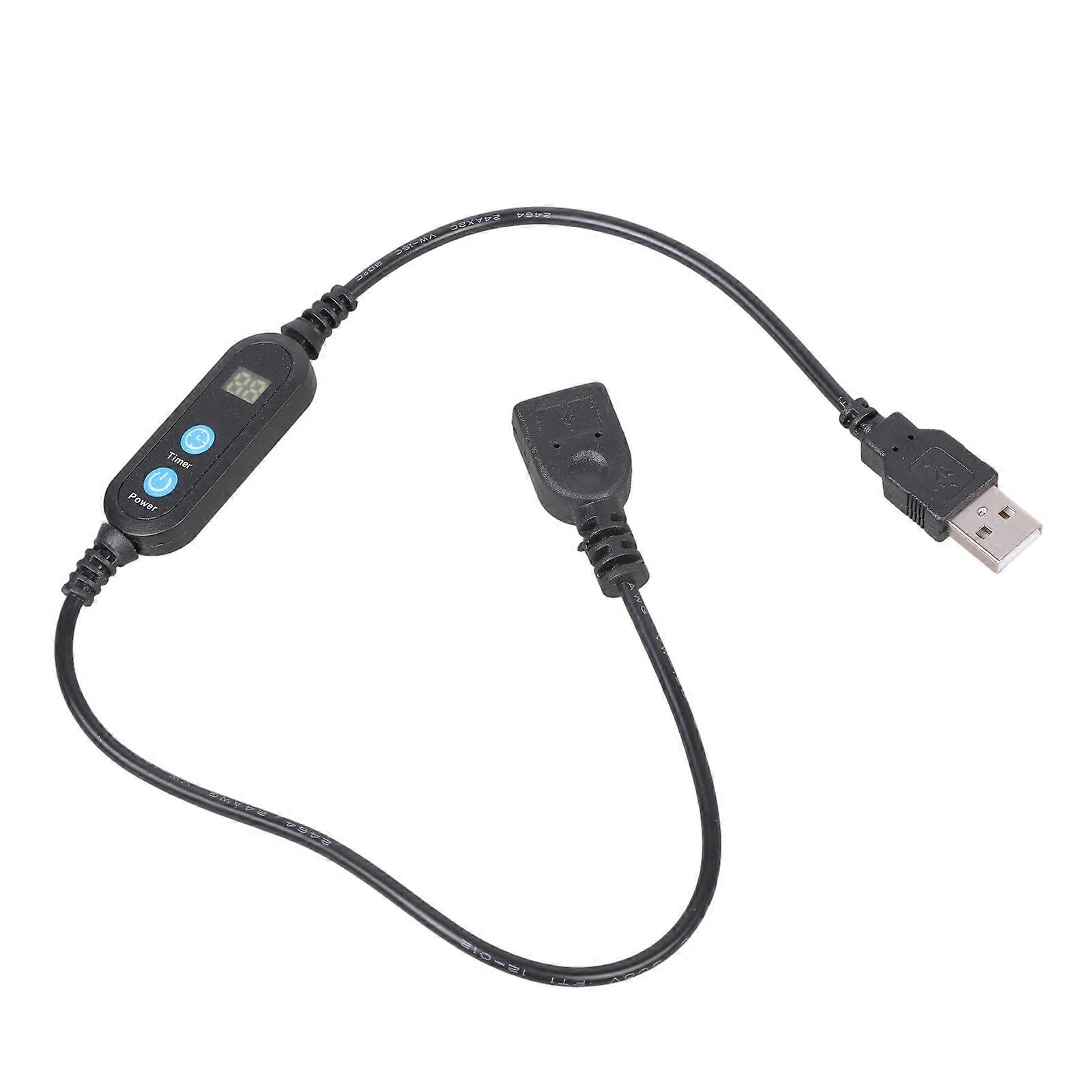 Intelligent USB Timer Line 1 to 30 Minutes Adjustable Switching Control Cable Cord  For Kitchen Fan Charging Devices Multicolor