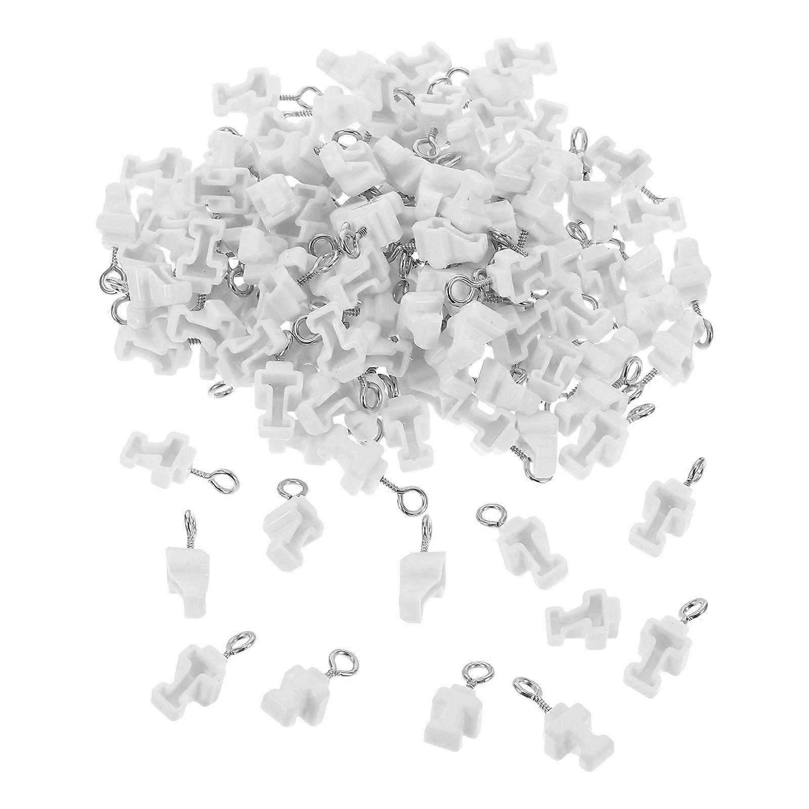 Curtain Track End Caps Plastic Curtain Track End Stops for Window Use 120Pcs