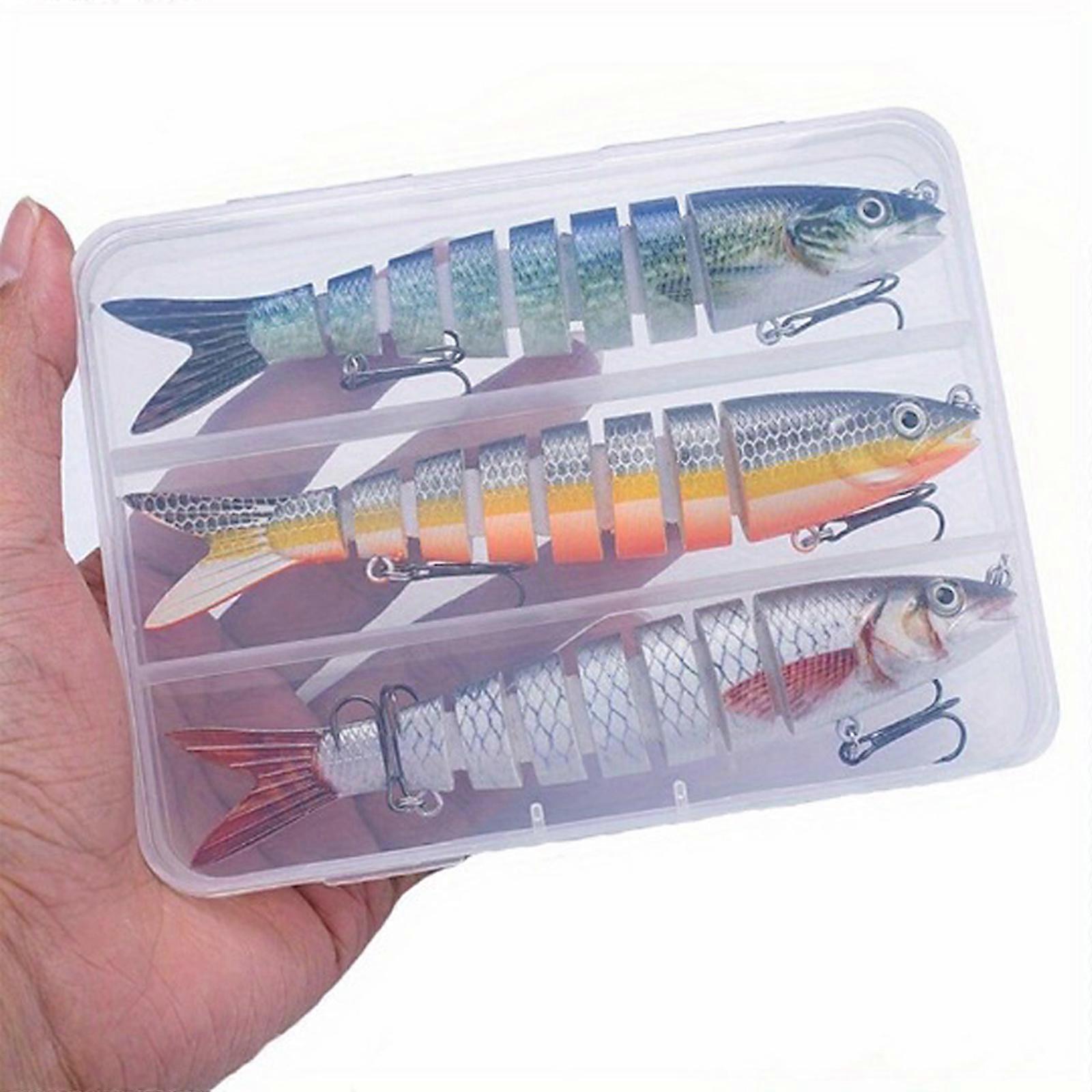High Strengths Slow Sinking Baits Features Flexible Tail And Double Hook Fishing Accessory Multicolor