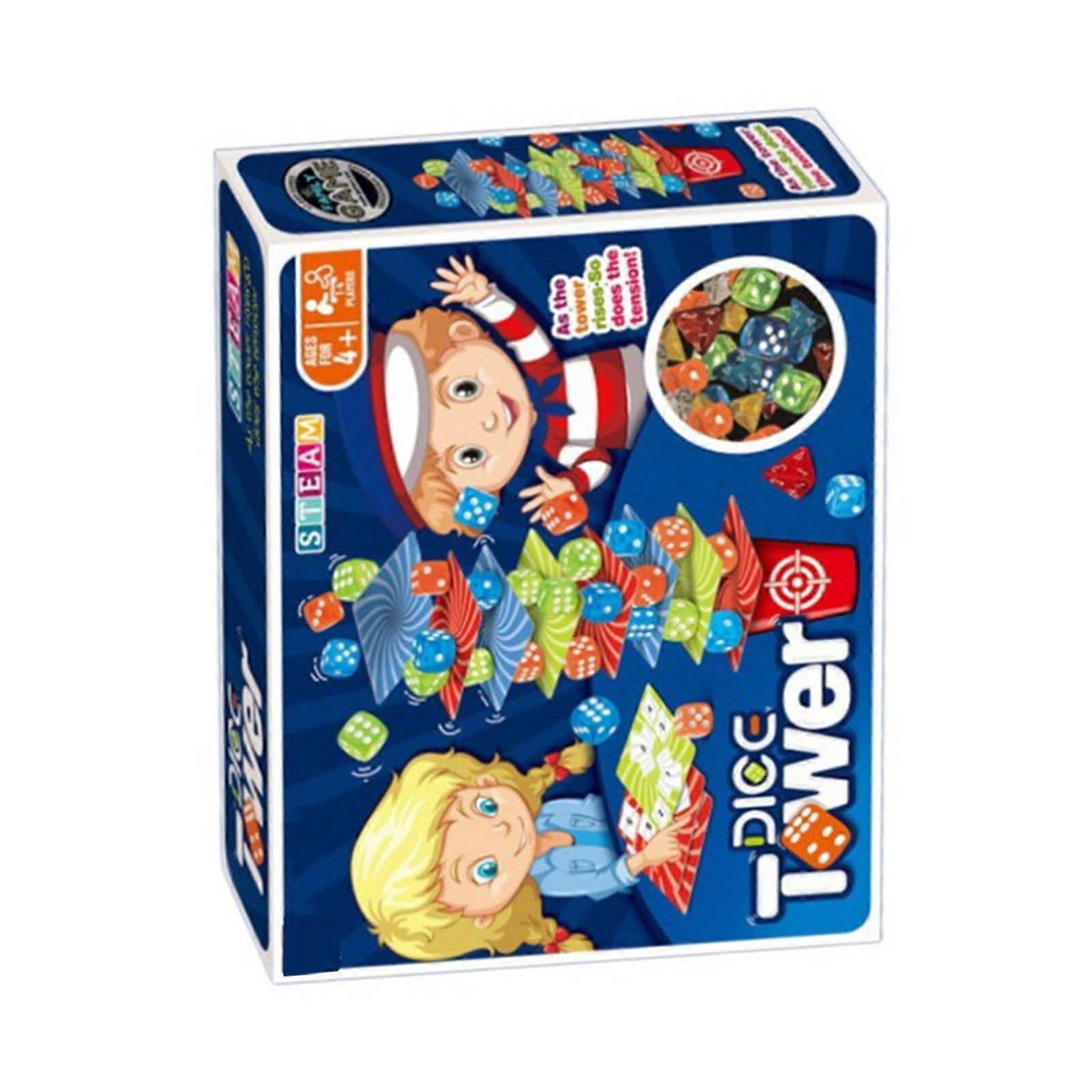 Balance Block Game Stacking Dices Game for Kids Birthday Party Family Gathering Balance Game for Problem Solving Ability Multicolor