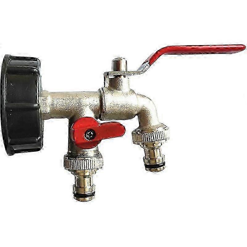Separate Valve Control Garden Faucet, Ensuring Individual Hoses Can Be Managed Independently, Double Practical Design Offers Simultaneous Connection 2