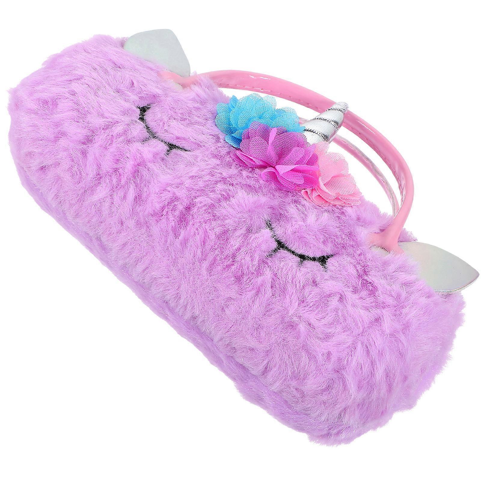 Unicorn Eyeglasses Case for Daily Use Portable Glasses Case Violet