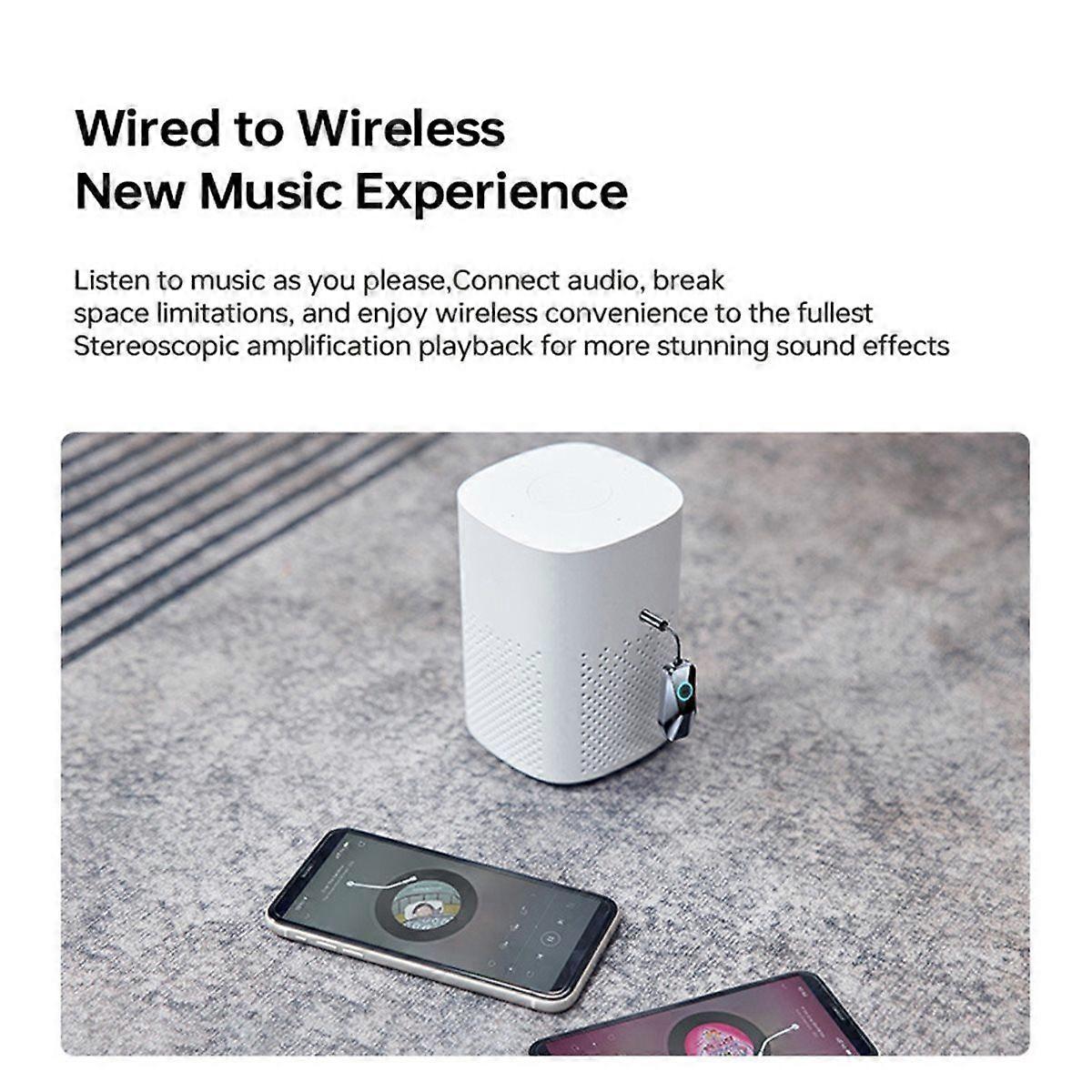 Bluetooth 5.4 Transmitter Receiver, 3.5mm Wireless AUX Audio Adapter