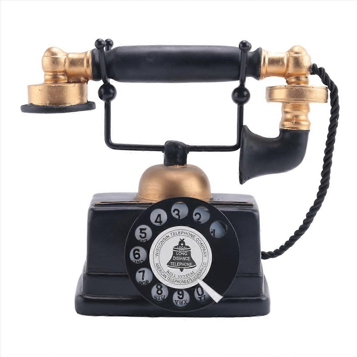 Industrial Retro Rotary Phone Model Decoration props