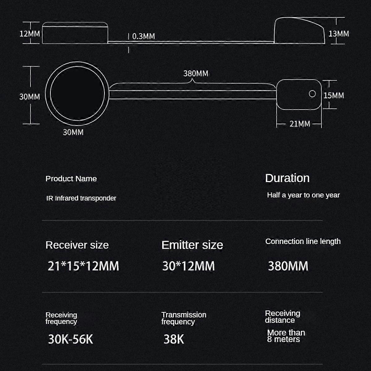 IR Remote Control Extender Infrared IR Remote Extender Infrared Repeater System Battery Powered IR Extender