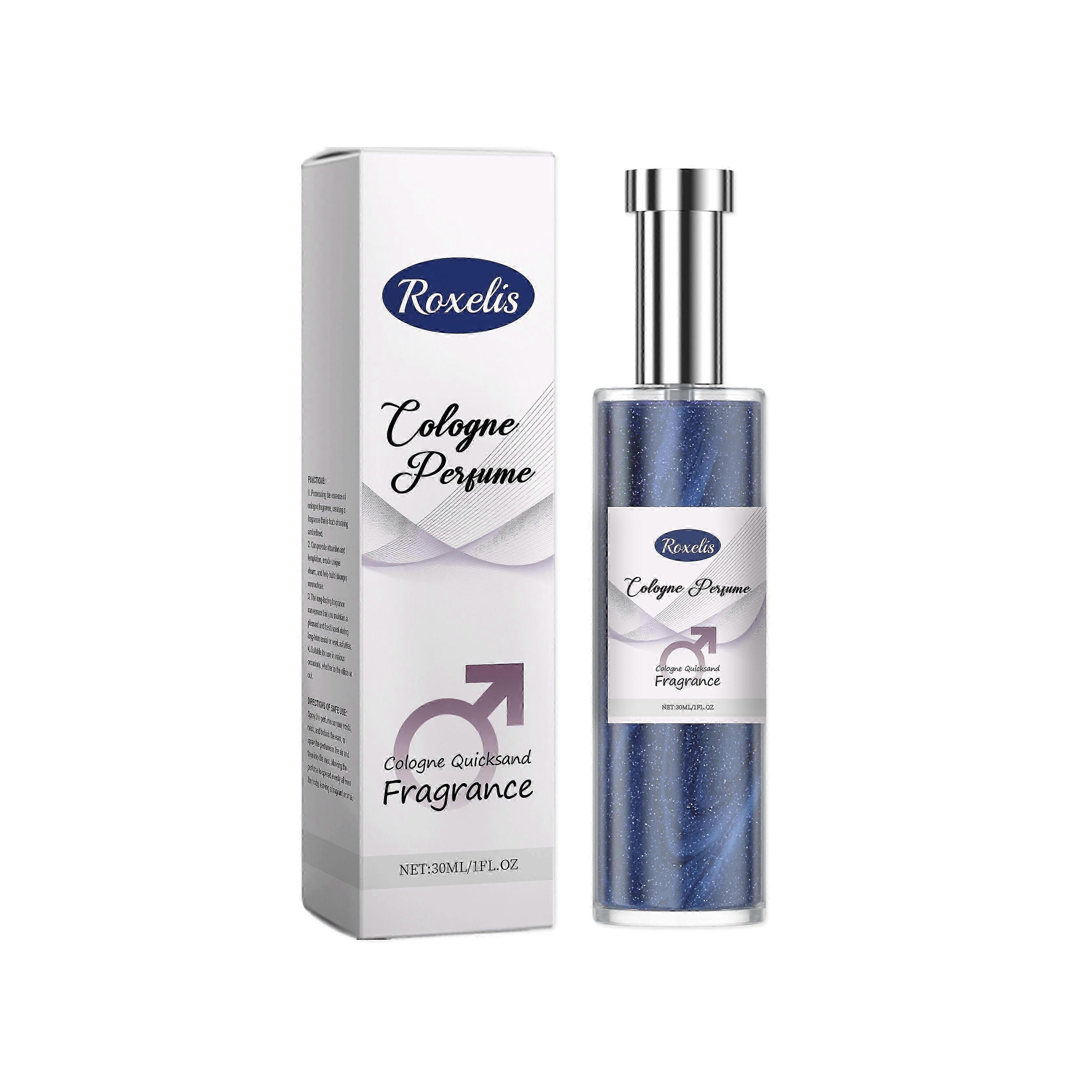 Roxelis Men's Charm Cologne Give Off Charm Natural Fresh Lasting Fragrance Portable Atmosphere Perfume