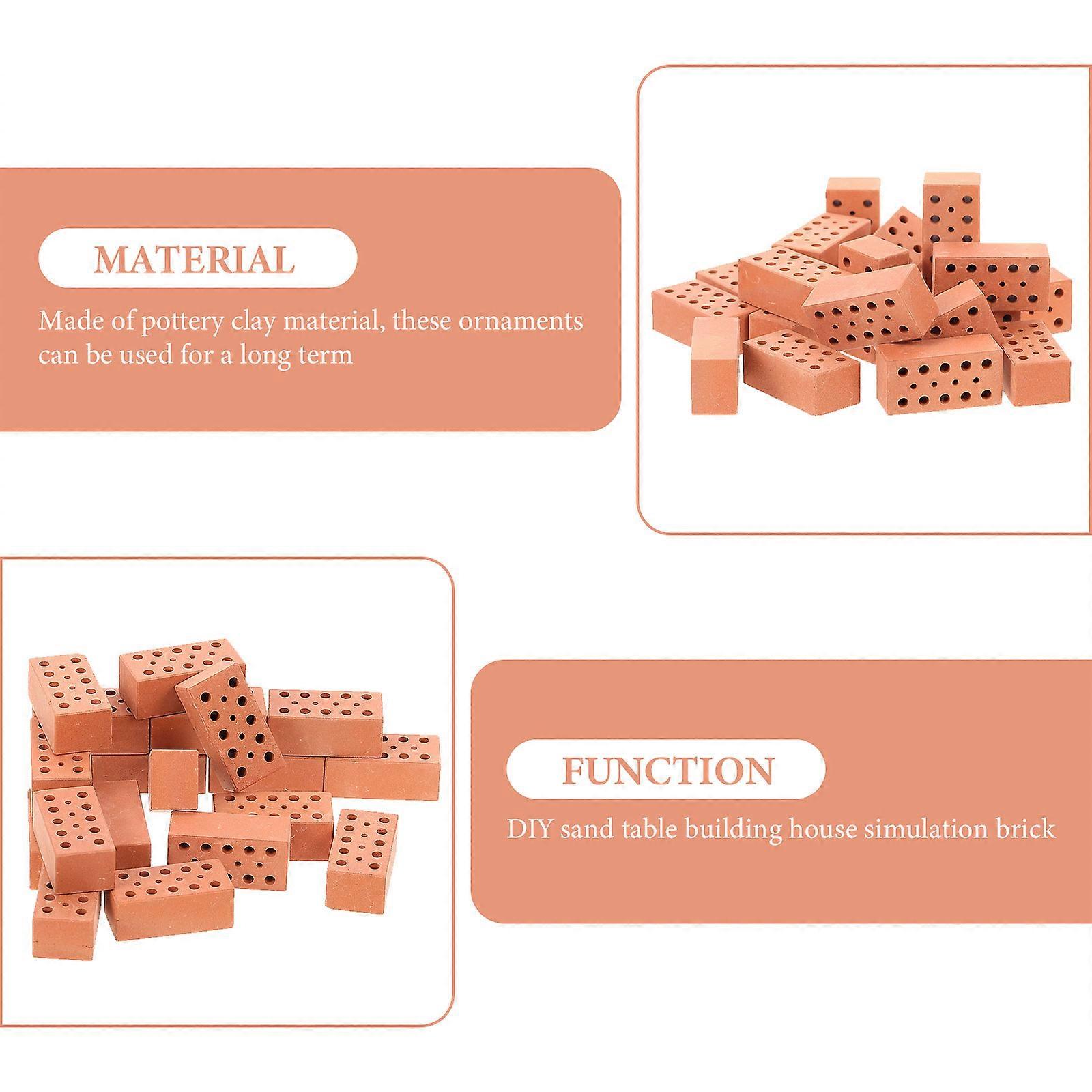 20pcs DIY Miniature Brick Model Simulation Brick Models Small Brick Models
