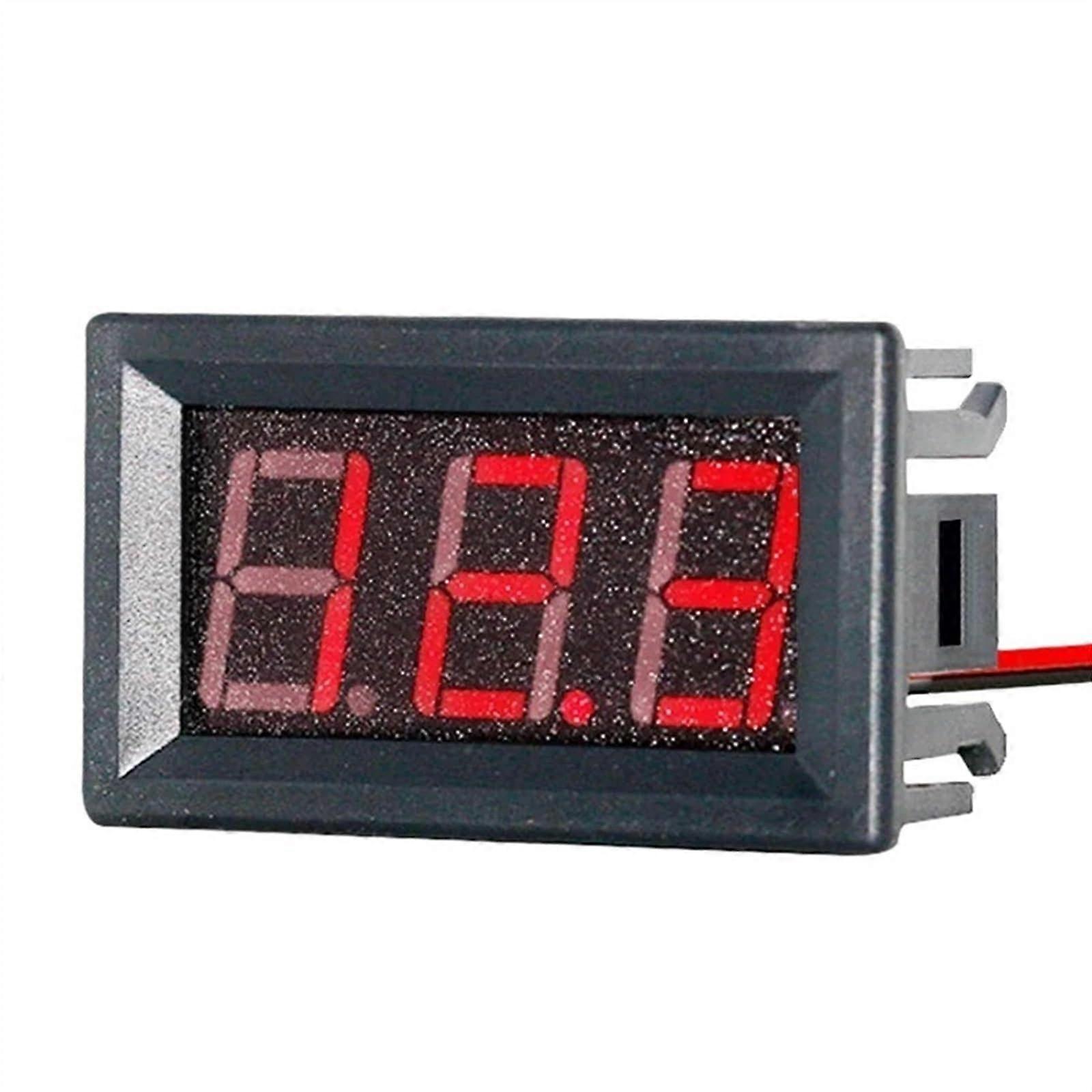 Digital Voltmeter Panel Ammeter DC 4.5V30V LED Display for Car Motorcycle Accurate Voltage Monitoring