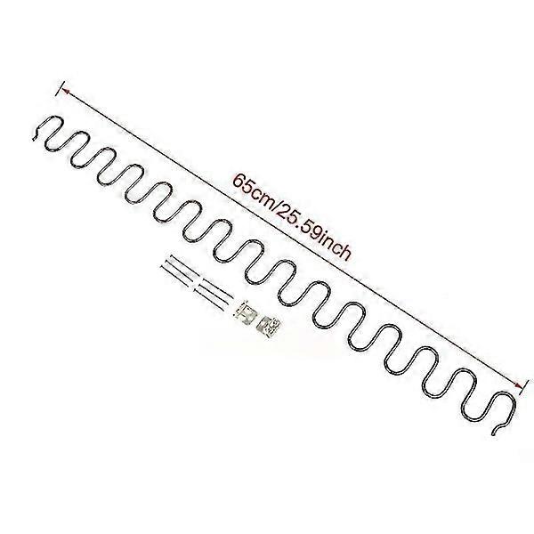 Replacement springs for sofa, spring with clips, 45/50/60/65/70 cm long 65cm
