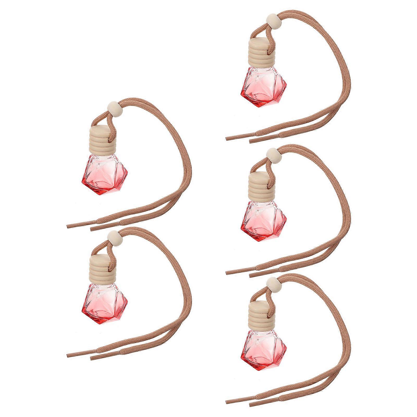 Car Hanging Essential Oil Diffuser Bottle for Aromatherapy 5Pcs